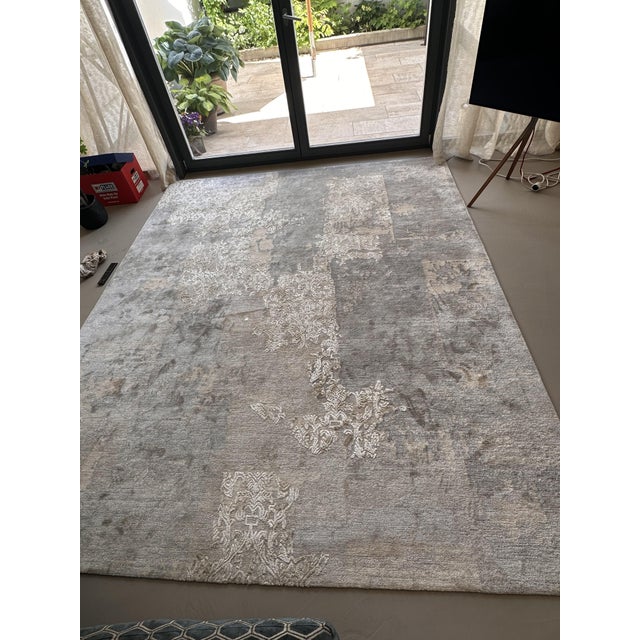 Hand-Knotted Wool and Silk Boro 10 Rug from Jan Kath, 2010s For Sale - Image 6 of 6