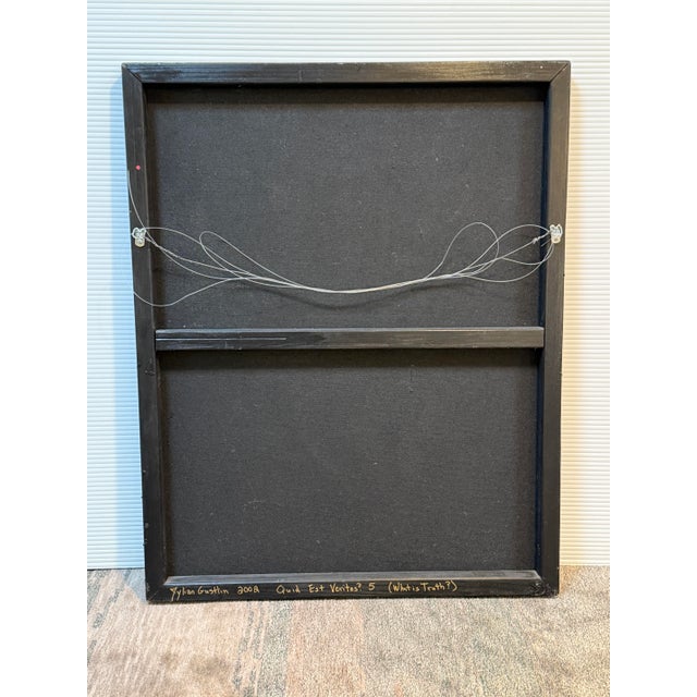 Jylian Gustlin "What Is Truth" Mixed Media Painting, 2002 For Sale - Image 4 of 12