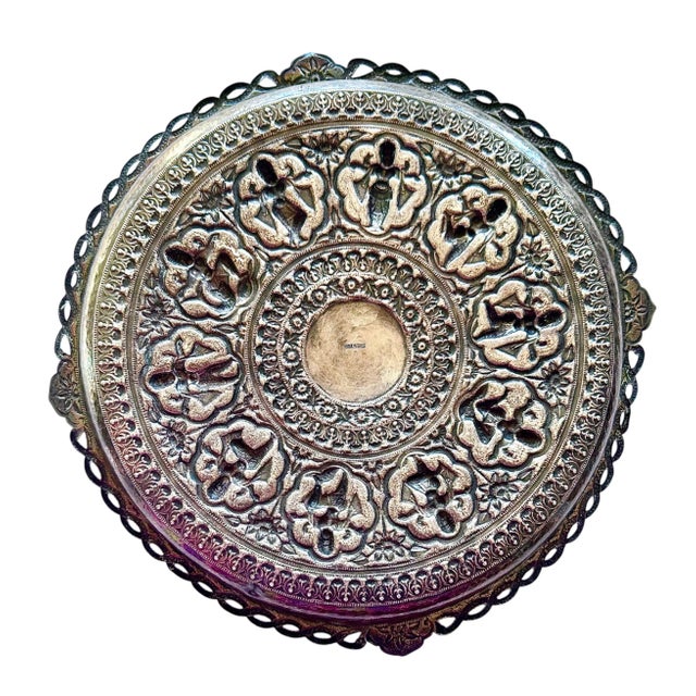 Late 19th Century Silver Salver Tray Probably Madras South India For Sale In Los Angeles - Image 6 of 17