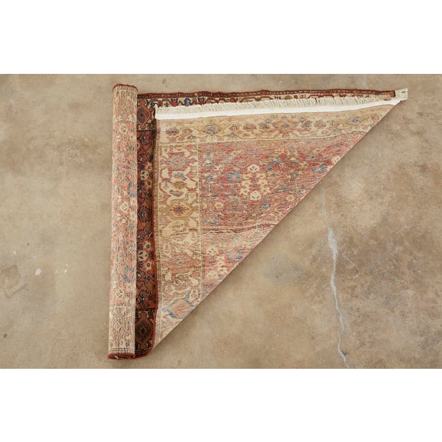 Antique Persian Malayer Hand Knotted Rug For Sale - Image 12 of 13