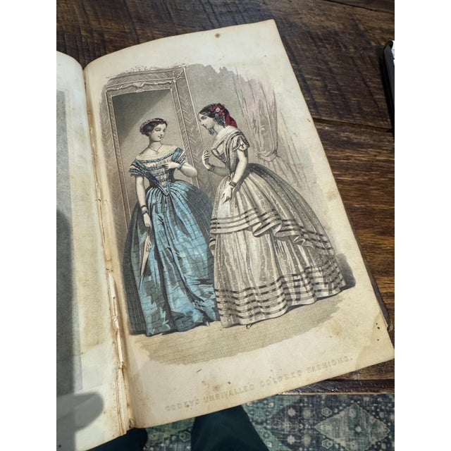 Paper 1854 Godey’s Lady’s Book- Fashion, Sewing, Patterns, Liturary Articles, Stories by Women & More! For Sale - Image 7 of 18