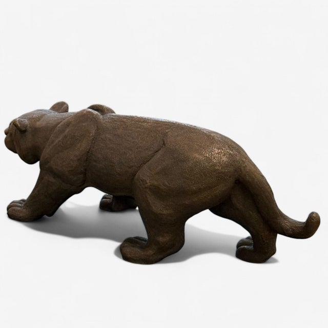 Early 21st Century Modern Black Panther Sculpture, Hot Cast Bronze, American, 21st C. For Sale - Image 5 of 10