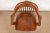 1940s Arts & Crafts Solid Walnut Executive Swivel Desk Chair by Johnson Chair Co. For Sale - Image 5 of 12