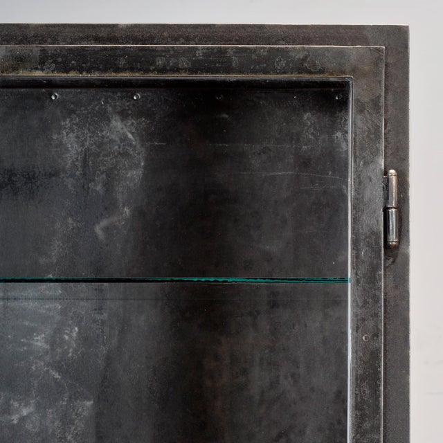 Black Iron Medical Cabinet, 1930s For Sale - Image 8 of 10