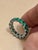 20 Pointer Each 4 Carat Emerald Anniversary Eternity Band / Ring Platinum For Sale - Image 18 of 18