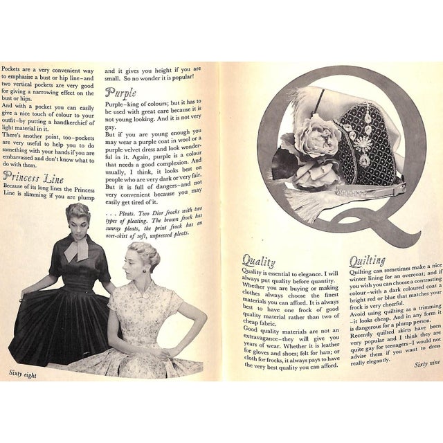 "Christian Dior's Little Dictionary of Fashion: A Guide to Dress Sense for Every Woman" 1954 Dior, Christian For Sale - Image 4 of 11