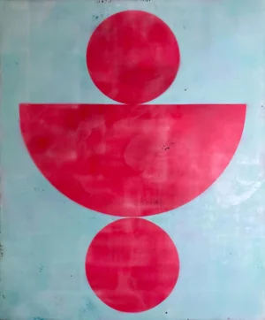 Original Encaustic Mixed Media Painting - "The Race Car" by Gina Cochran