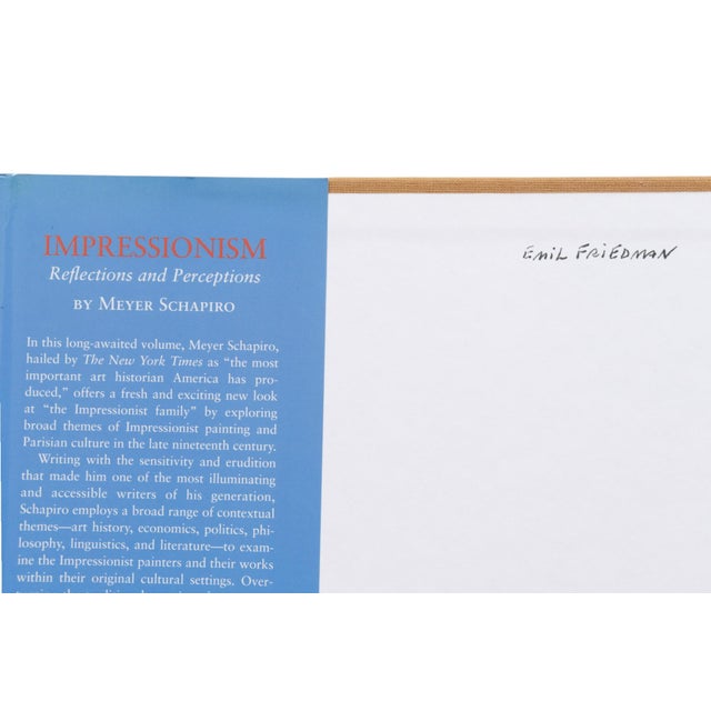 Impressionism, Reflections and Perceptions by Meyer Shapiro. Hardcover book with dustjacket. Stated first edition...