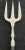 1910s 1910s Ebony and Silver Bread Fork (Hallmarks) For Sale - Image 5 of 9