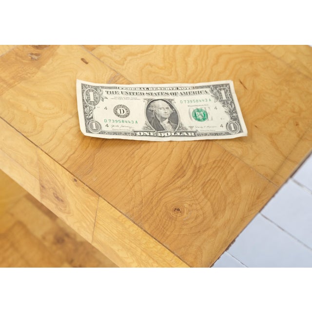 Wood Pair Paul Evans Bracket Shape Burl Walnut Polished Chrome Hanging Shelves Mint For Sale - Image 7 of 11