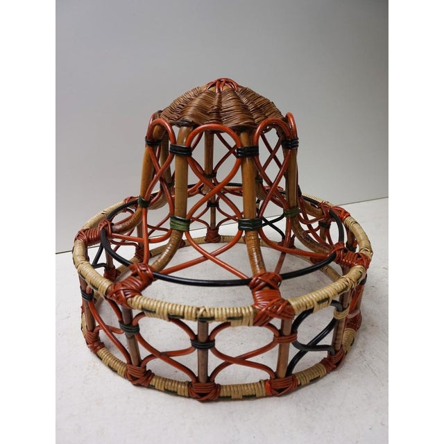 Art Nouveau Rattan Wicker Floor Lamp, 1890s For Sale - Image 15 of 18