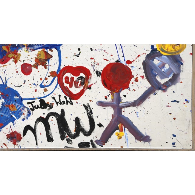 Untitled, Judy Wahl Acrylic on Canvas, Signed Lower Right For Sale - Image 4 of 5