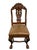 Late 20th Century Late 20th Century Dutch Chippendale Style Carved Fruitwood & Leather Dining Chairs — Set of 4 For Sale - Image 5 of 10