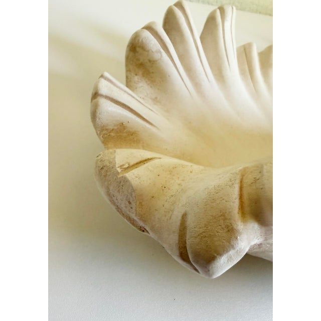 1940s Serge Roche Style Clam Shell Wall Pockets - A Pair For Sale - Image 5 of 13