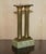 Antique Victorian Marble & Brass Roman Grand Tour Statue Columns Pillars, Set of 2 For Sale - Image 12 of 18