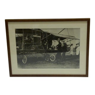 C 1920 Black & White Wright Brothers Airplane Photograph For Sale
