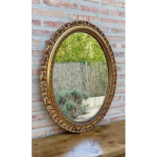 Early 20th Century French Giltwood Wall Mirror For Sale - Image 4 of 18