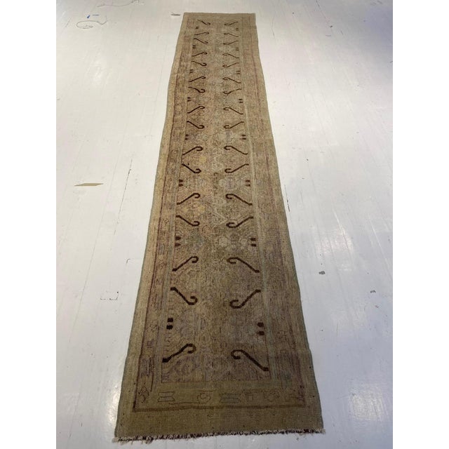 Modern Samarkand Abstract Wool Runner by Doris Leslie Blau For Sale In New York - Image 6 of 8
