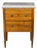 French 19th Century Petite Commode with Grey Marble Top and Two Drawers For Sale