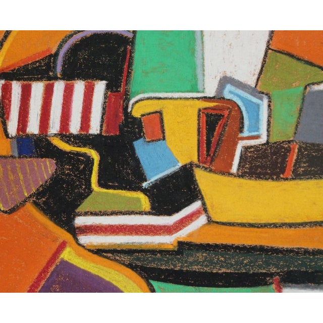 Courdier, Composition Marine, 1989, Pastel on Paper For Sale - Image 4 of 12