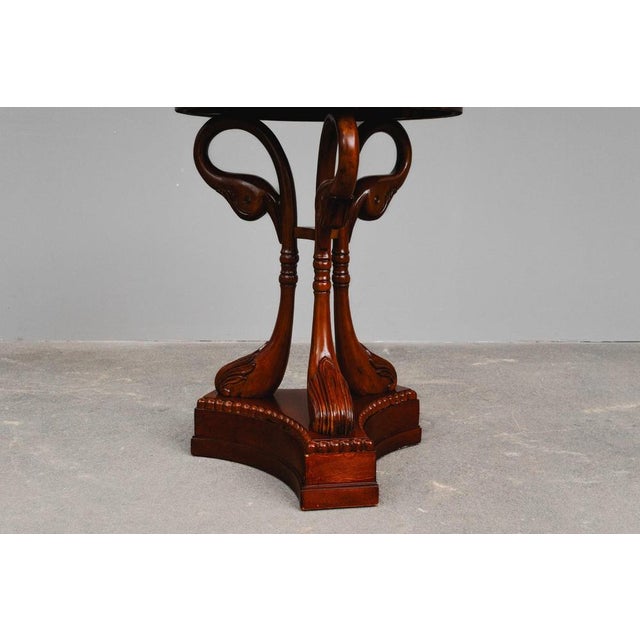 Biedermeier Style Side Table in Mahogany, Late 20th Century For Sale - Image 11 of 15
