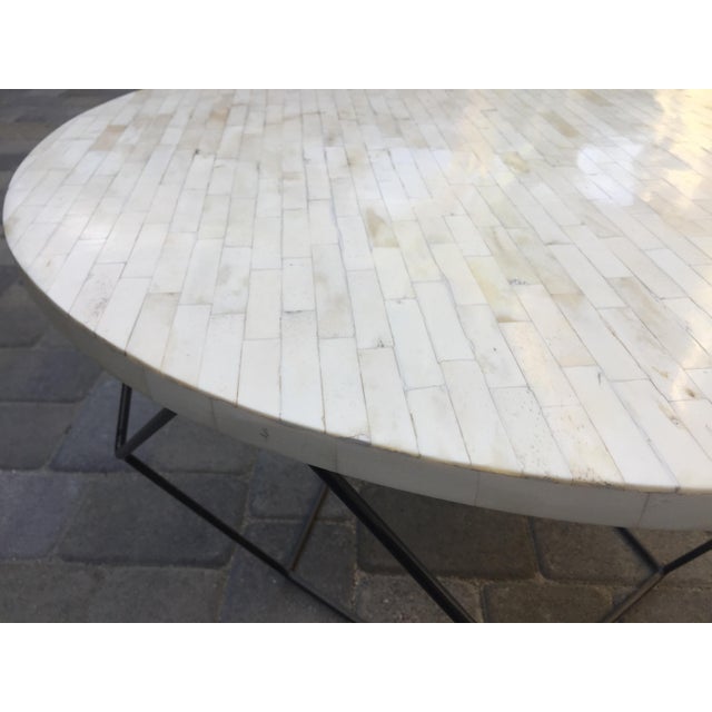 West Elm Octagon Bone Inlay Side/Coffee Table | Chairish