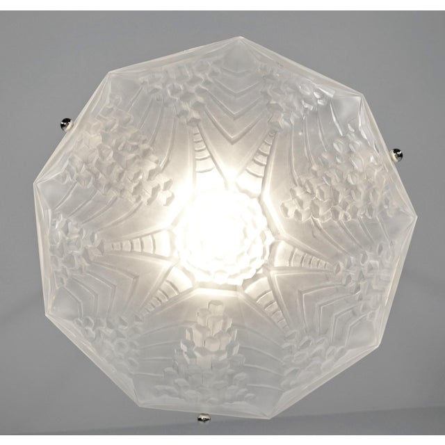 Charles Schneider French Art Deco Pendant Light by Andre Neut 1930 France For Sale - Image 4 of 8