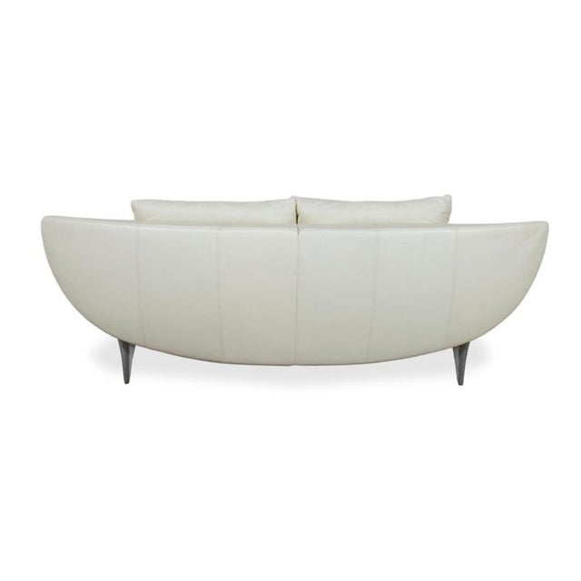 Leather Two-Seater Cream White Manual Function 1600 Sofa from Rolf Benz For Sale - Image 13 of 15