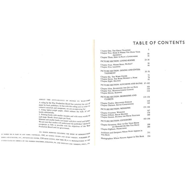 Paper "Tomorrow's House: How to Plan Your Post-War Home Now" 1945 Nelson, George For Sale - Image 7 of 12