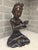 Art Deco Mid 20th Century Balinese Macassar Ebony Wood Seated Young Boy Sculpture by K. Aria (Mas, Bali) For Sale - Image 3 of 12