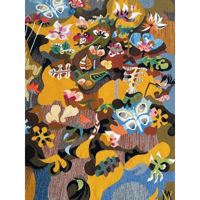 Modern French Matinal Tapestry by Bluteau for Aubusson, 1960s For Sale - Image 3 of 17