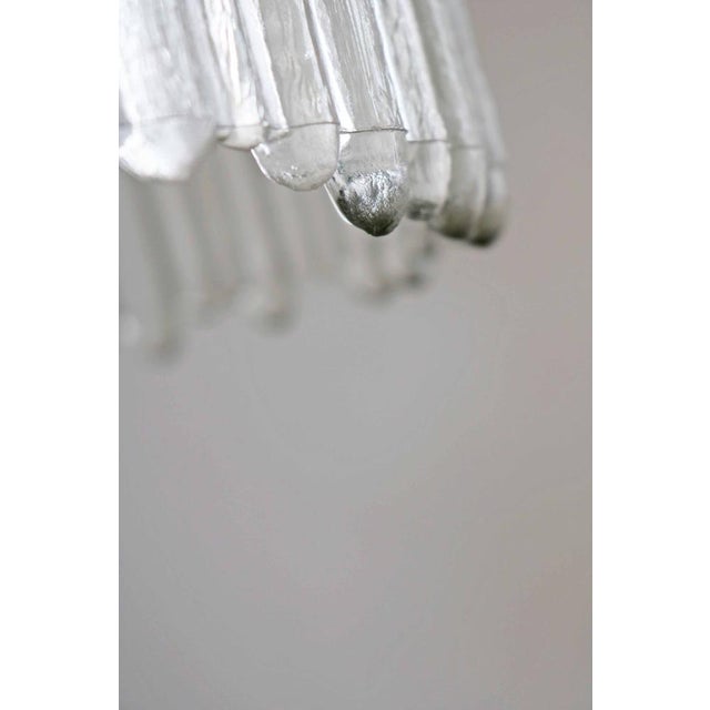 Mid-Century Modern Ice Glass Pendant Lamp from Peill & Putzler, 1970s For Sale - Image 6 of 10