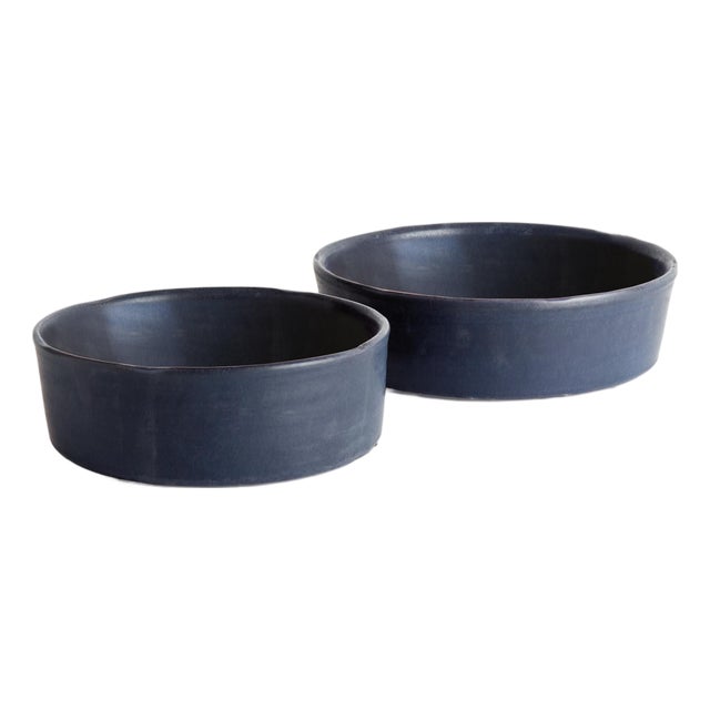 Studio Decorative Low Bowls, Set Of 2 For Sale