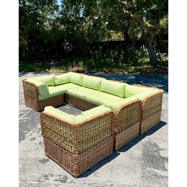 Create an effortlessly chic and inviting atmosphere with this vintage coastal sectional sofa, distinguished by its...