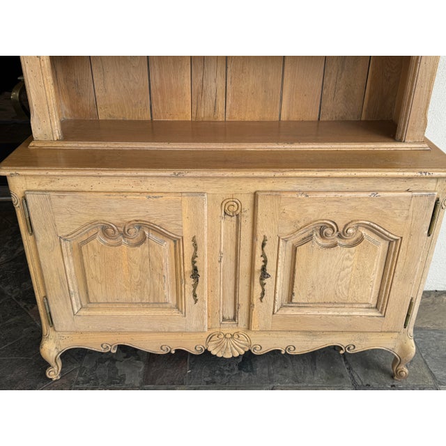 Late 19th Century French Provincial Light Oak Wood Kitchen Cabinet, Antique For Sale - Image 5 of 12