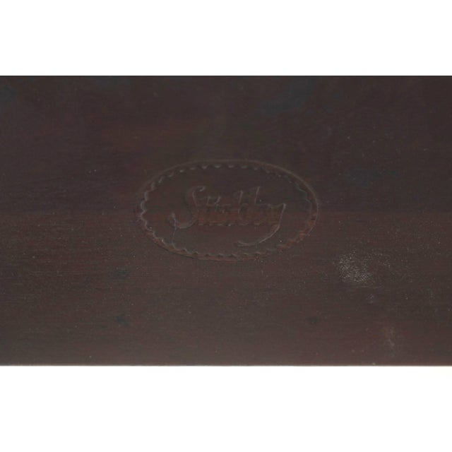 Stickley Rice Carved Mahogany Queen Size 4 Post Bed For Sale - Image 18 of 18