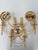 Metal Vintage Italian Wall Lights in Gold Plated Brass from Gaetano Sciolari, 1960s, Set of 3 For Sale - Image 7 of 8