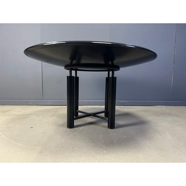 Black Postmodern Dining Table from Roche Bobois, 1980s For Sale - Image 8 of 14