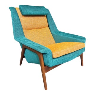 Vintage Danish Mid Century Modern "Profil" Lounge Chair by Folke Ohlsson for Dux For Sale