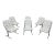 Mid-Century Modern Daystrom White Vinyl Tubular Chrome Dining Chairs - Set of 6 For Sale