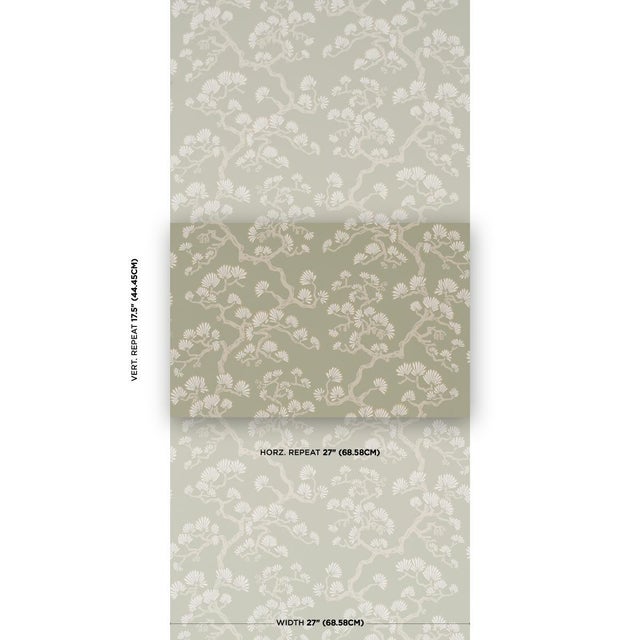 Stylized flowering trees grace Hinata, a modern homage to traditional Japanese design thats screen-printed by hand. This...