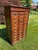 Wood Antique Oak 30-Drawer Library Card Catalog Cabinet Late Victorian / Early Arts & Crafts | C. 1886–1905 | Original Finish & Brass Hardware For Sale - Image 7 of 16