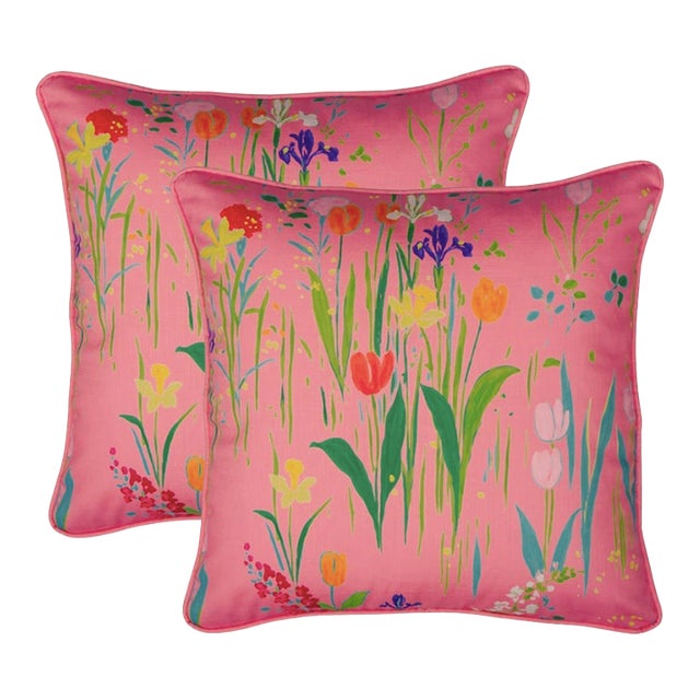 Paule Marrot Guermantes Pillows, Pair For Sale