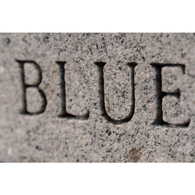 Mid 20th Century C Schergers Sons Sterling Blue Headstone Salesman Sample For Sale - Image 10 of 14