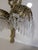 Mid 20th Century Baccarat Style Crystal Bronze Palm Tree Leaf Sconce For Sale - Image 9 of 11