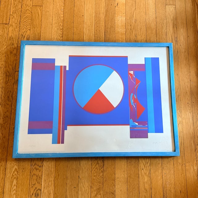 Wood Budd Hopkins Signed Serigraph, 1975 For Sale - Image 7 of 8