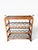 1990s Maitland-Smith Rattan & Bamboo Bar Cart / Wine Rack With Removable Tray For Sale - Image 9 of 14