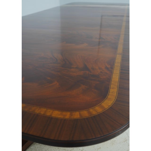 Regency Style Flame Mahogany Dining Room Table For Sale - Image 15 of 18