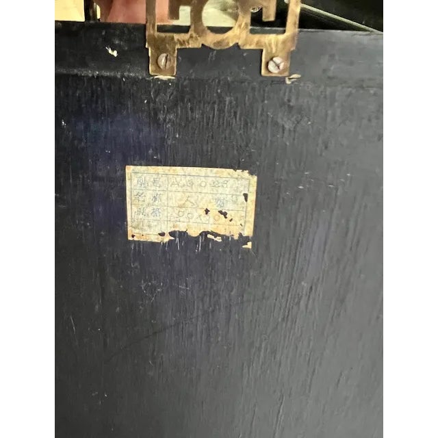 A Four Set of Mid to Late Century Chinese Lacquer Panels With Carved Mother-of-Pearl Inlay. For Sale - Image 4 of 6