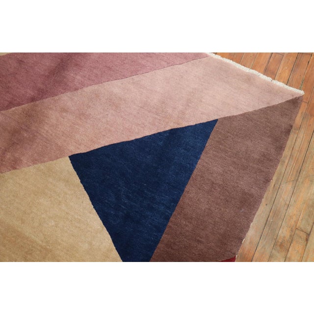 Textile Art Deco Modernist Rug no. 10373 For Sale - Image 7 of 9